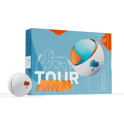 Vist Large View of Product Image Which is NEW Vice Tour Junior Golf Ball - 1 dozen
