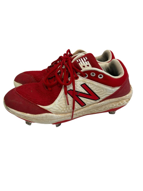 Vist Large View of Product Image Which is Used New Balance 3000 Metal Mens 9 BB/SB Cleats Red 