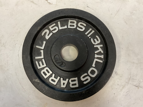Vist Large View of Product Image Which is Used Cap Olympic Plate Black 25 lb
