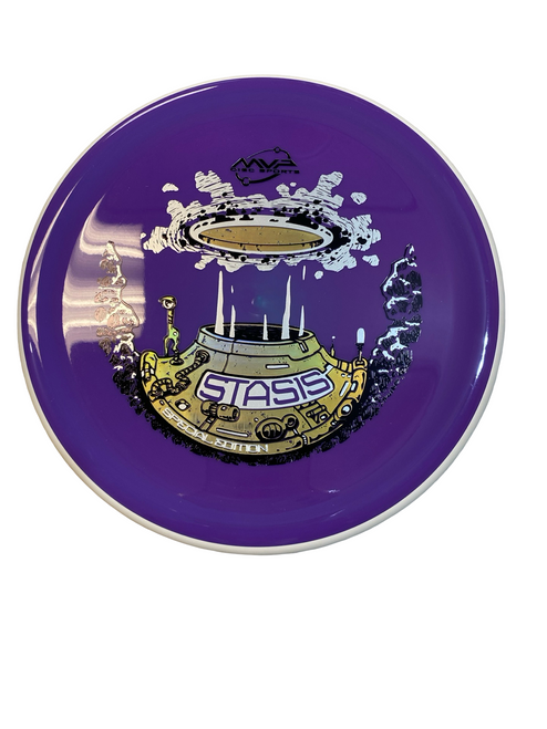 Vist Large View of Product Image Which is Used MVP NEUTRON STASIS Disc Golf Putter White