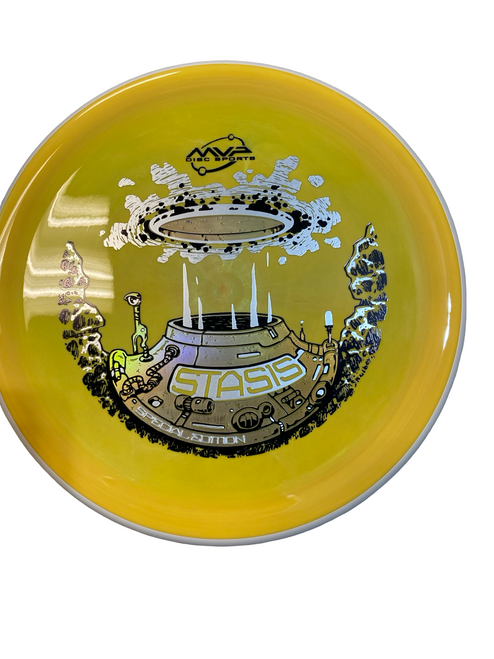 Vist Large View of Product Image Which is Used MVP NEUTRON STASIS Disc Golf Putter White