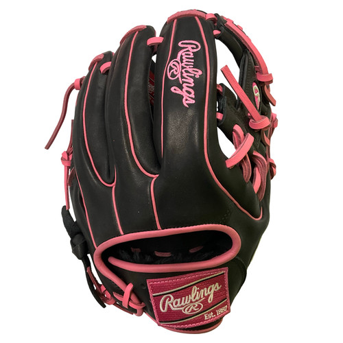 Vist Large View of Product Image Which is Used Rawlings GGE115IBP BB/SB Glove RH Throw Pink 11 1/2" *NEW with tags*