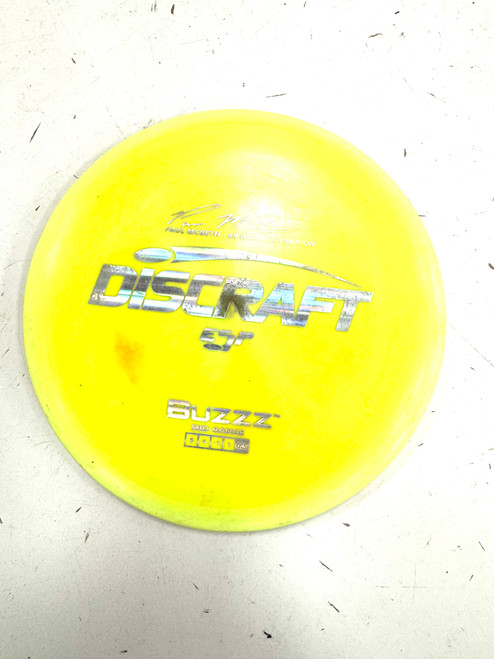 Vist Large View of Product Image Which is Used Discraft BUZZZ ESP Disc Golf Mid Range Yellow
