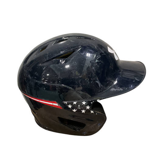 Vist Large View of Product Image Which is Used Under Armour UABH2-110 5 7-8 - 6 3/4 Batting Helmet No Mask Navy Blue One Size