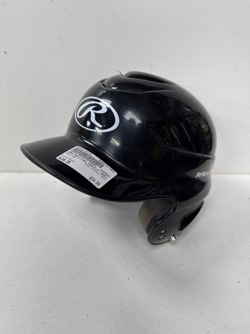 Vist Large View of Product Image Which is Used Rawlings COOLFLO TBALL Batting Helmet No Mask Black One Size