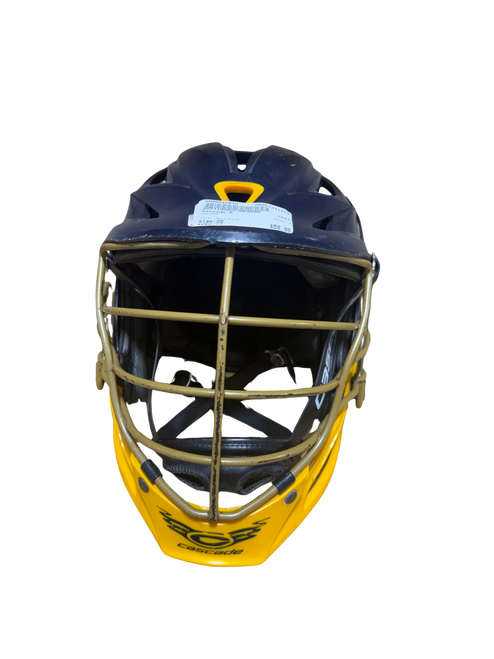 Vist Large View of Product Image Which is Used Cascade R Lacrosse Helmet Navy Blue One Size
