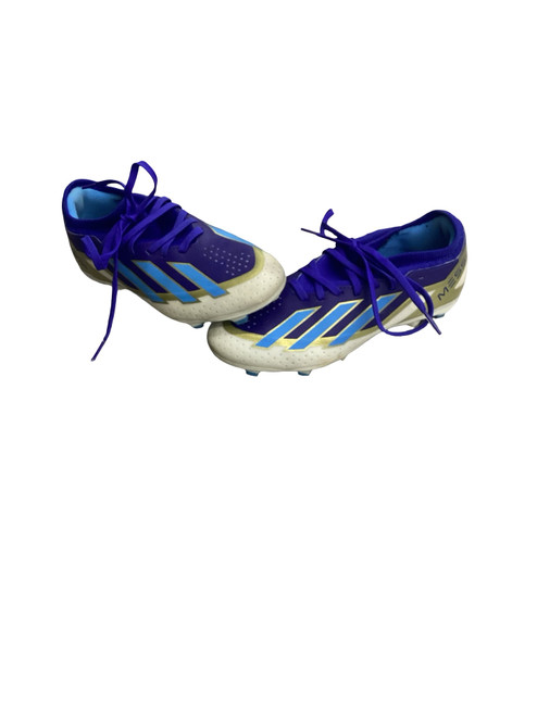 Vist Large View of Product Image Which is Used Adidas Soccer Cleats Royal Blue Junior 04