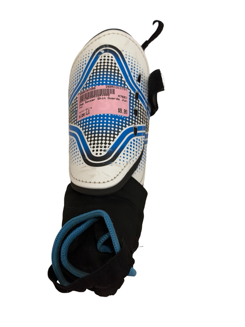 Vist Large View of Product Image Which is Used DSG Ocala Youth Soccer Shin Guards Junior White LG