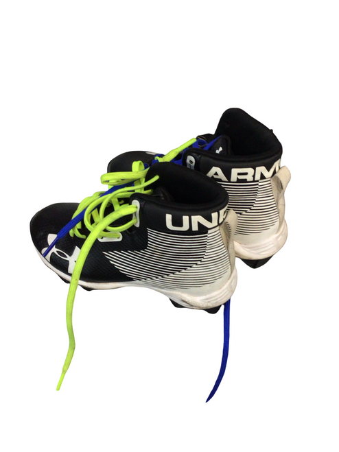 Vist Large View of Product Image Which is Used Under Armour BB/SB Cleats Black Youth 10.0