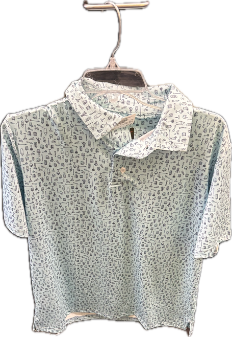 Vist Large View of Product Image Which is Used GREG NORMAN S.S. Golf Shirt M Carolina Blue MD