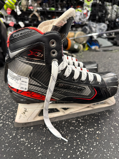 Vist Large View of Product Image Which is Used Bauer VAPOR X2.7 Senior Goalie Skate Senior 7.5