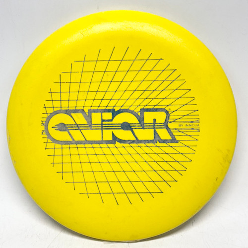 Vist Large View of Product Image Which is Used Innova DX AVIAR Disc Golf Putter Yellow 176g