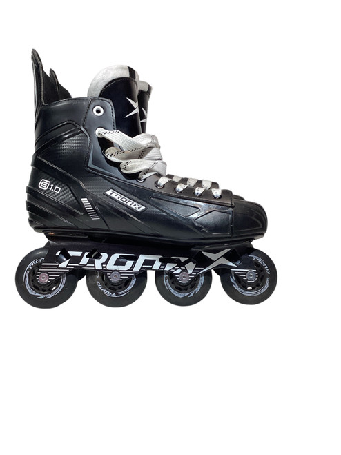 Vist Large View of Product Image Which is Used Roller Hockey Skates Black Senior 10.5