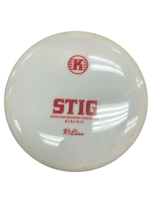 Vist Large View of Product Image Which is Used Kastaplast STIG Disc Golf Mid Range White