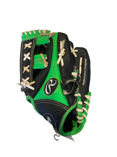 Vist Large View of Product Image Which is Used Rawlings PLAYERS SERIES BB/SB Glove RH Throw Black 11"