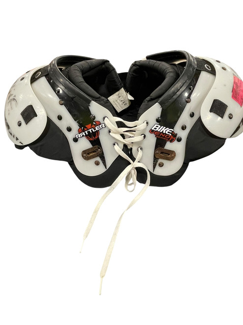 Vist Large View of Product Image Which is Used Bike VENOM RATTLER FB Shoulder Pads White SM