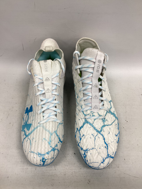 Vist Large View of Product Image Which is Used Under Armour Adult FB Cleats White Senior 10.5