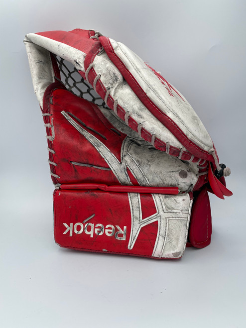 Vist Large View of Product Image Which is Used Reebok REVOKE PZ Senior Goalie Catcher Red