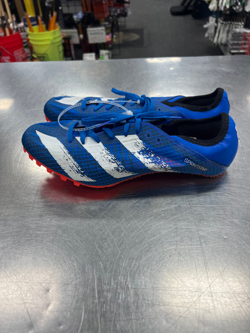 Vist Large View of Product Image Which is Used Adidas SPRINTSTAR Track & Field Cleats Adult Royal Blue Senior 10.5