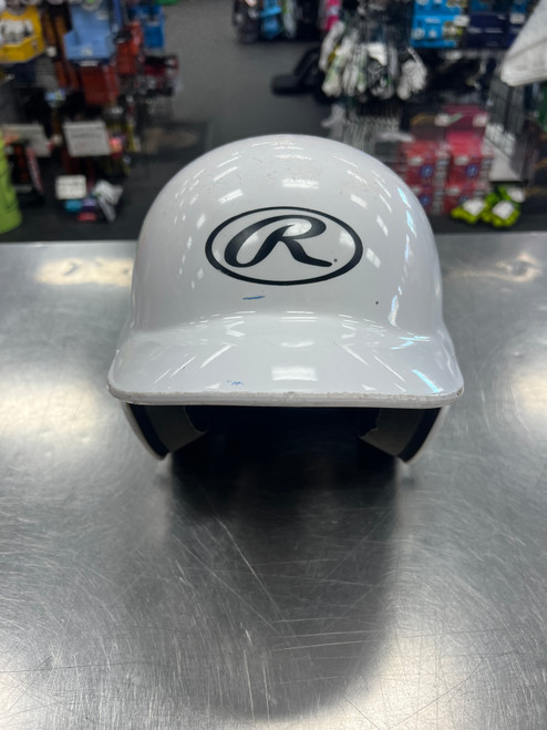 Vist Large View of Product Image Which is Used Rawlings COOLFLO Batting Helmet w/Mask White One Size
