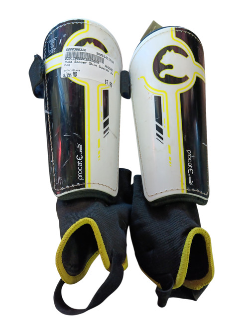 Vist Large View of Product Image Which is Used Puma Soccer Shin Guards Junior Black MD