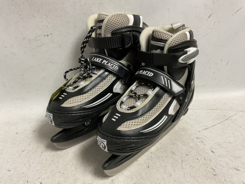 Vist Large View of Product Image Which is Used Lake Placid SUMMIT 1-4 Boys Softboot Skate Black Adjustable