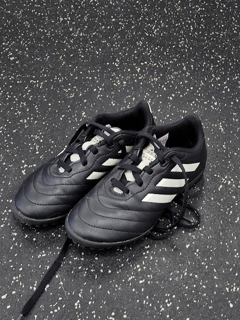 Vist Large View of Product Image Which is Used Adidas Soccer Turf Shoes Black Youth 13.0
