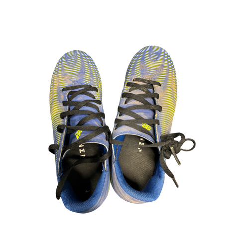 Vist Large View of Product Image Which is Used Adidas Soccer Cleats Navy Blue Junior 03.5