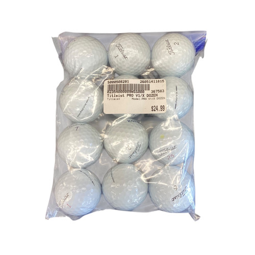 Vist Large View of Product Image Which is Used Titleist PRO V1/X DOZEN 12 Pack - Golf Balls