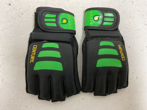 Vist Large View of Product Image Which is Used Century Martial Arts Gloves Black And Green L/XL