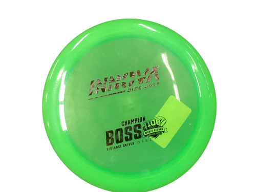 Vist Large View of Product Image Which is Used Innova CHAMPION BOSS Disc Golf Driver Green