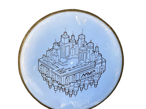 Vist Large View of Product Image Which is Used MVP ELECTRON WATT Disc Golf Putter Royal Blue