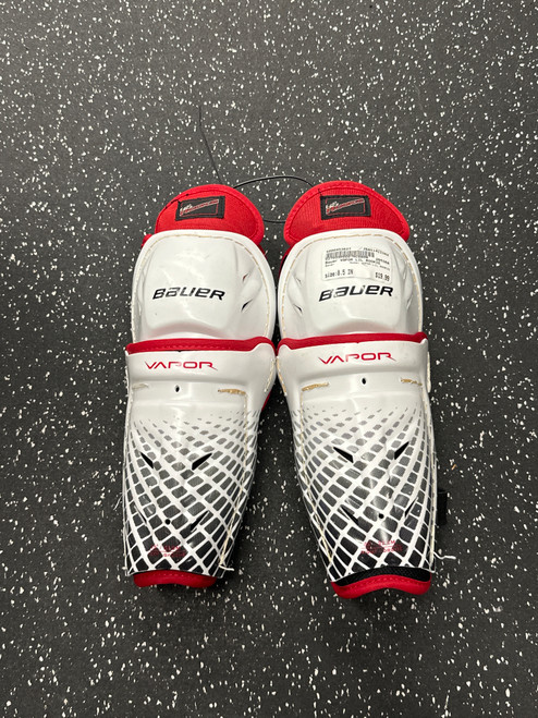 Vist Large View of Product Image Which is Used Bauer VAPOR LIL ROOKIE Youth Shin Guards None 8 1/2"