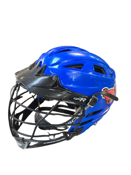 Vist Large View of Product Image Which is Used Cascade CPVR Lacrosse Helmet Royal Blue MD