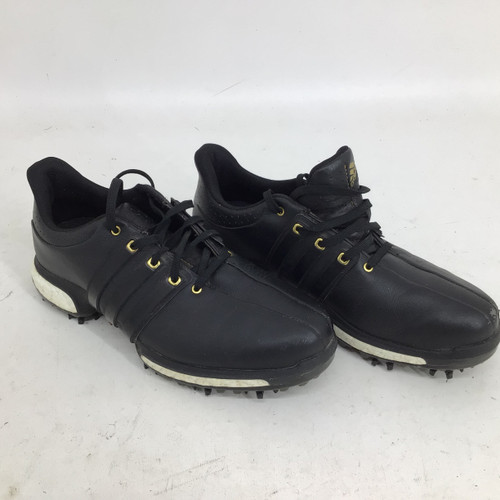 Vist Large View of Product Image Which is Used Adidas TOUR 360 BOOST SR 7 GOLF SHOES Mens Golf Shoes Black Senior 7