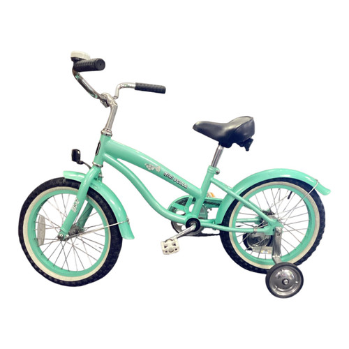 Vist Large View of Product Image Which is MINI BELLA Cruiser Bike Girls Teal 16"
