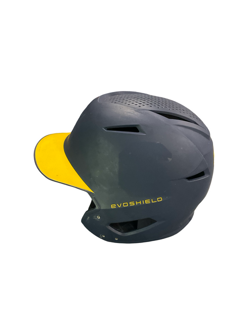 Vist Large View of Product Image Which is Used Evoshield BATTING HELMET Batting Helmet No Mask Navy Blue SM
