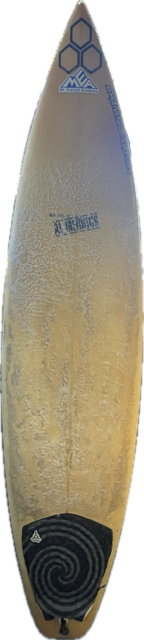 Vist Large View of Product Image Which is Used Al Merrick CHANNEL ISLANDS Surfboard White 6Ft 8In