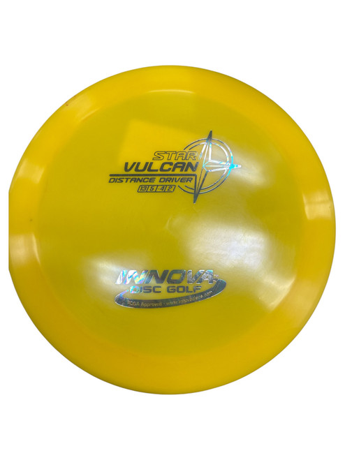 Vist Large View of Product Image Which is Used Innova STAR VULCAN Disc Golf Driver Yellow