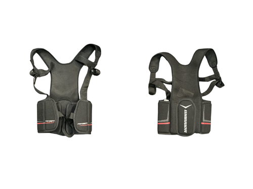 Vist Large View of Product Image Which is Used Warrior FATBOY NEXT Lacrosse Rib Pads Black SM