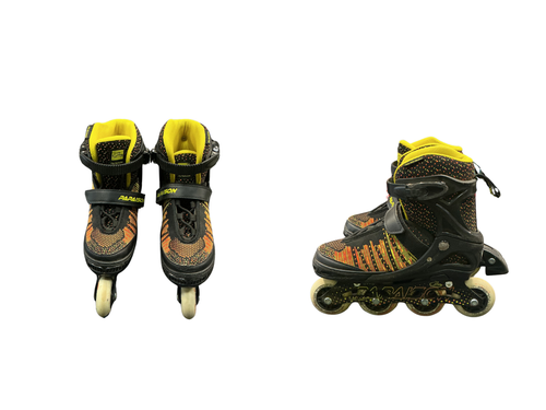 Vist Large View of Product Image Which is Used PAPAISON Junior Roller Quad Skates Orange Adjustable