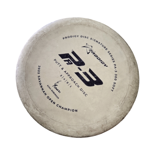 Vist Large View of Product Image Which is Used Prodigy Disc PA3 300 SOFT PUTTER Disc Golf Putter White