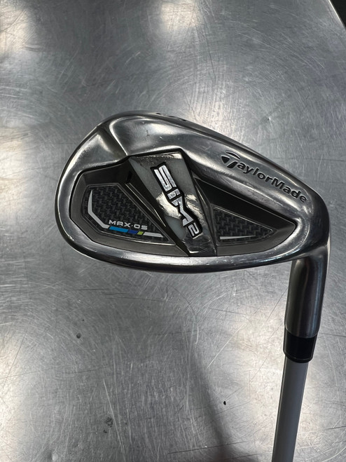 Vist Large View of Product Image Which is Used Taylormade SIM2 MAX OS Golf Wedge Womens RH Sand Wedge