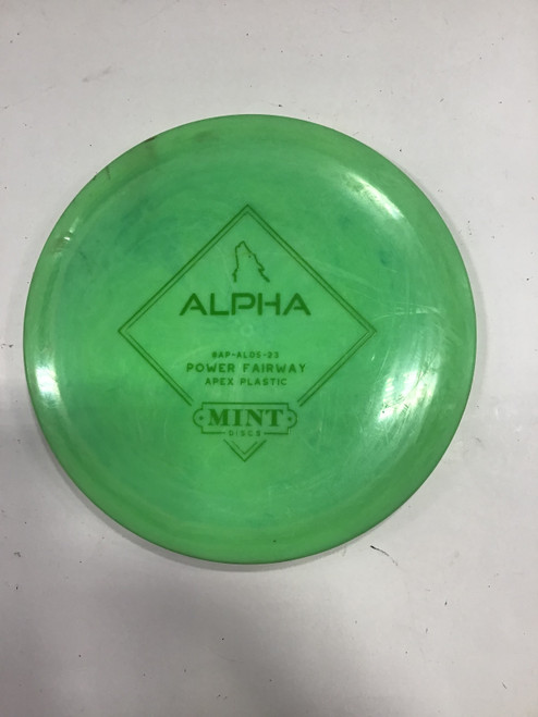 Vist Large View of Product Image Which is Used Mint APEX ALPHA Disc Golf Driver Green 176g
