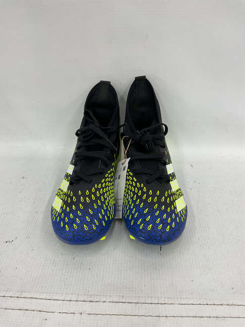 Vist Large View of Product Image Which is Used Adidas Soccer Cleats Black/Yellow/Royal Junior 05