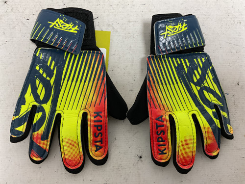 Vist Large View of Product Image Which is Used KIPSTA FIRST Soccer Goalie Gloves Yellow 1