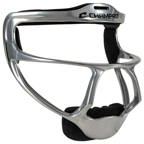 Vist Large View of Product Image Which is Champro Rampage Faspitch Softball Fielders Mask, Silver