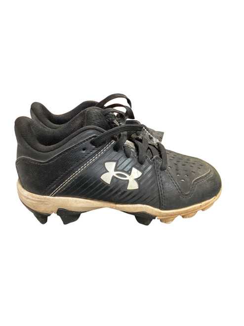 Vist Large View of Product Image Which is Used Under Armour LEADOFF 11K BLK BB/SB Cleats Black Youth 11.0