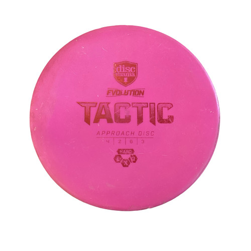 Vist Large View of Product Image Which is Used Discmania EVOLUTION TACTIC Disc Golf Putter Pink