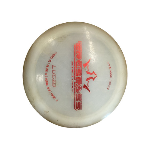 Vist Large View of Product Image Which is Used Dynamic Discs TRESPASS Disc Golf Driver White